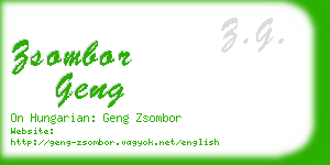 zsombor geng business card